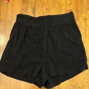 Z Supply High Waist Black Women's Shorts